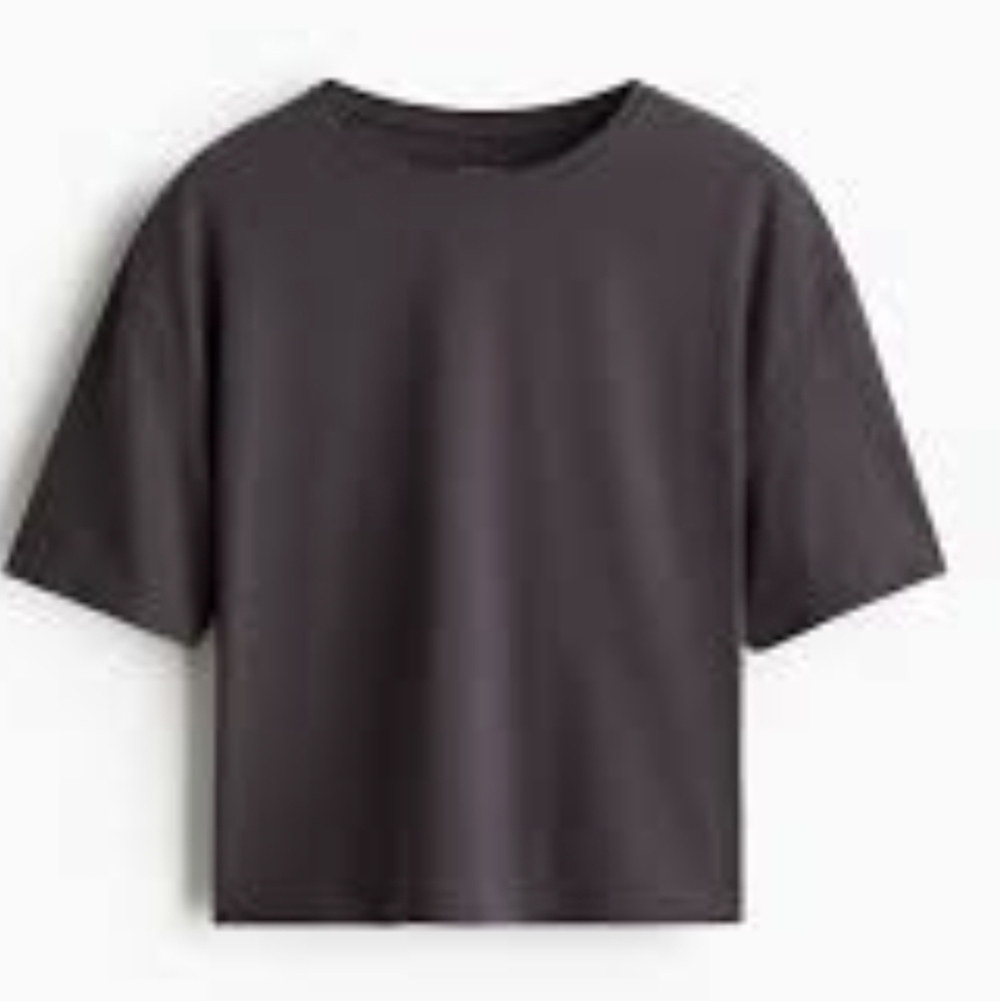 Grey Cropped T-shirt